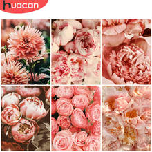 HUACAN 5D Diy Diamond Painting Peony Wall Art 5D Diamond Embroidery Mosaic Flowers Cross Stitch Handmade Gift 2024 - buy cheap