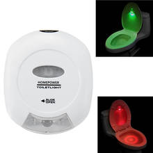 Lámpara LED de 2 colores para el inodoro, luz nocturna con Sensor de movimiento activado, iluminación para el asiento del baño, 1 ud. 2024 - compra barato