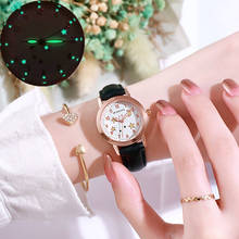 Relojes de lujo para mujer, pulsera informal luminosa, resistente al agua, de cuarzo, 2021 2024 - compra barato