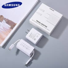 Original SAMSUNG 45W US Super Adaptive Fast Charger EP-TA845 Dual Type C Cable For GALAXY Note 10 Plus 20 Ultra S20 Plus S21 A90 2024 - buy cheap