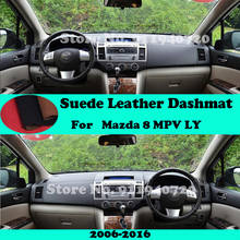 Tapete de camurça para painel de mazda 8 mpv ly 2006 2002-2012, capa estilo automóvel, lhd rhd 2024 - compre barato