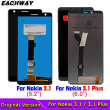 For Nokia 3.1 LCD Nokia 3.1 Display Touch Screen Digitizer Assembly Repair Replacement Parts Screen For Nokia 3.1 Plus LCD 2024 - buy cheap