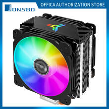Jonsbo 1000 PLUS CPU Radiator 4PIN 4 Heat Pipe Tower Radiator PWM Intelligent Temperature Control LED Dual Silent Fan INTEL/AMD 2024 - buy cheap