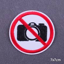 Cartoon Camera Patches On Clothes Animal Stickers Iron On Embroidered Patches For Clothes Hippie Funny Prohibit Applique Badge 2024 - buy cheap