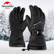 Naturehike fleece gloves warm winter windproof ski gloves female male outdoor waterproof gloves 2024 - buy cheap