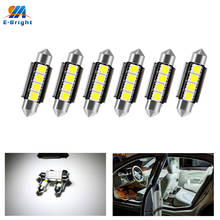 12V CANBUS 6pcs 42mm 36mm 39mm Festoon C5W C10W 4 SMD 5050 LED White Error Free Car Dome Reading License Plate Dome Light White 2024 - buy cheap