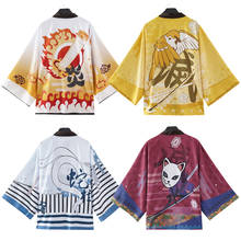 Agatsuma Zenitsu Tomioka Giyuu Rengoku Kyoujurou Iguro Obanai Cloak Haori Demon Slayer Men Women Kimono Yukata Cosplay Costume 2024 - buy cheap