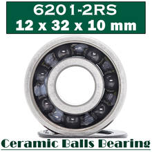 6201 Hybrid Ceramic Bearing 12*32*10 mm ( 1 PC ) Industry Motor Spindle 6201HC Hybrids Si3N4 Ball Bearings 3NC 6201RS 2024 - buy cheap