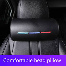 Reposacabezas de PU para asiento de coche, almohada de cuello para BMW E46, E39, E90, E60, E36, F30, F10, E34, X5, E53, E30, F20, E92, E87, G20, M3, M4, M5, X5, X6 M, accesorios 2024 - compra barato