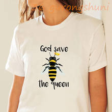 2020 novo verão moda feminina t-shirts impressão gráfica manga curta harajuku kawaii camiseta feminina animal honeybee topos camisetas femme 2024 - compre barato