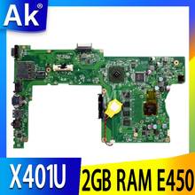 X401U-M3 2GB RAM E450 CPU mainboard REV2.0 For ASUS X401U X501U X301U Laptop motherboard 90R-N4OMB1400U 100%Tested 2024 - buy cheap