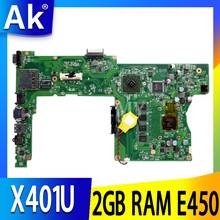 X401U-M3 2GB RAM E450 CPU placa base REV2.0 para ASUS X401U X501U X301U placa base de computadora portátil 90R-N4OMB1400U 100% probado 2024 - compra barato