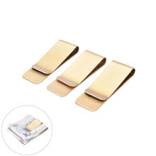 1Pcs Gold Silver Stainless Steel Metal Money Clip Wallet for Men  Simple Dollar Cash Clamp Holder 2024 - buy cheap