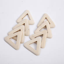 10pcs Natural Solid Wood Triangle Chips Wooden Beads Ecofriendly Wood for DIY Jewelry Necklace Bracelet Craft Making 2024 - buy cheap