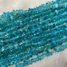 5-6mm Natural chip blue Apatite Beads For Jewelry Making Beads Bracelets For Women 15'' Needlework Spacer DIY Beads Trinket 2024 - buy cheap