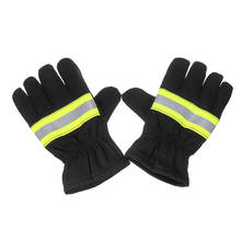 1 пара, черные противоскользящие термостойкие перчатки, противопожарные перчатки, противопожарные перчатки для сварки и защиты от холода 2024 - купить недорого