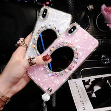 DIY Fashion Diamond Mirror Crystal Tassel Pendant Bling Case Cover For Samsung Galaxy Note 10 9 8 S20 Ultra S10E S10 S9 S8 Plus 2024 - buy cheap