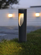 Lámpara de luz LED Solar para jardín, moderna y sencilla, resistente al agua, para jardín, patio, Villa, paisaje, luz de bolardo 2024 - compra barato