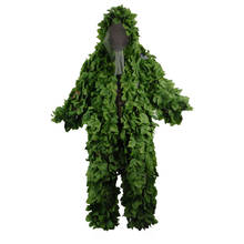 OEM Military Camouflage Ghillie Suits Breathable Mesh+Green Leaves Sniper Clothes for Forest Hunting Sniper Ghillie Suits 2024 - buy cheap