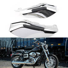 2Pcs Chrome Motorcycle Heat Shield Mid-Frame Air Deflector Trim For Harley Road Glide Ultra FLTR FLTRX 2017 2018 2019 2020 2024 - buy cheap