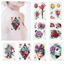 Bird Flower Women Female Body Art Decals Waterproof Temporary Fake Tattoo Sticker 2024 - buy cheap