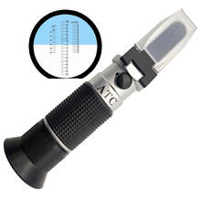 Wholesale 10pcs/lot RHB-90ATC Brix Baume Water 3 in 1 Honey Refractometer with Plastic Retail Box and ATC Function 2024 - buy cheap