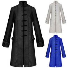Gothic Victorian Tailcoat Men Steampunk Medieval Cosplay Costume Male Retro Pirate Renaissance Formal Tuxedo Jackets Clothing 2024 - buy cheap