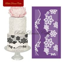 Lace Flower Cake Stencil For Fondant Wedding Cake Mesh Stencil Lace Mold Fabric Stencils Cake Decorating Tools Bakeware MST-34 2024 - buy cheap