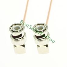 BNC Male Right Angle To BNC Male Right Angle 90 Degree 50ohm Pigtail Jumper RF RG316 Cable 2024 - buy cheap