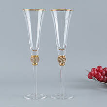 Хрустальный бокал для коктейлей, бокал для шампанского, бокал для красного вина из Пномпеня, бокал для красного вина с эмалью свадебный бока... 2024 - купить недорого
