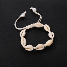 Pulsera de conchas tejidas a mano para mujer, accesorios de cuentas de conchas naturales, regalo, gran oferta 2024 - compra barato