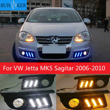 2x Car-specific for VW Jetta MK5 Sagitar 2006 2007 2008 2009 2010 LED DRL daytime running lights Fog Lamp Cover Frame 2024 - buy cheap