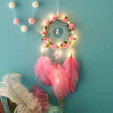 Blossom Wakan Tanka Confession Balloon Dream Catcher with LED Light Dreamcatcher Pendant Creative Hollow Wind Chime Wall Hanging 2024 - buy cheap