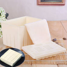 Molde de tofu de plástico, faça você mesmo, molde de soja caseiro, tofu, com pano de queijo, conjunto de ferramentas de cozinha 2024 - compre barato