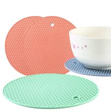 1 piece set silicone honeycomb coaster coaster beverage placemat coffee cup mug glass drink mat 4 color 2024 - купить недорого