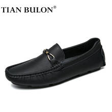 Genuine Leather Men Casual Shoes Brand 2019 Italian Slip on Mens Loafers Moccasins Soft Breathable Driving Shoes Chaussure Homme 2024 - buy cheap