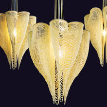 Luxo pós-moderno criativo borla corrente sala de estar lustre luz no quarto lâmpada da sala de jantar modelo de iluminação da lâmpada 2024 - compre barato