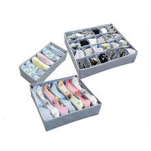 1 pc Underwear Bra Organizer Storage Box 3 sizes grey Drawer Closet Organizers Boxes For Underwear Scarf Socks Organiser 2024 - buy cheap