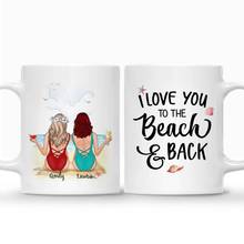 Beach Girls Personalized Mug Custom Made Tea Coffee Cups Mugs I Love You To The Beach And Back 11/15 Oz RR2031 2024 - buy cheap