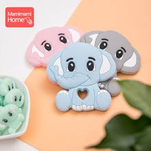 1/5pc Baby Teether Silicone Elephant Beads Food Grade Silicone Pendant Tiny Rod Rodent Nursing Pacifier Chain Baby Product Gifts 2024 - buy cheap