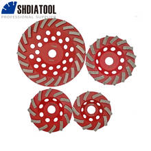 SHDIATOOL 1pc Dia 100mm 115mm 125mm 180mm Grinding Disc Welded Segmented Diamond Turbo Grinding Cup Wheel for Concrete 2024 - buy cheap
