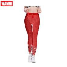 Wamni-calça legging feminina, esportiva, elástica, respirável, justa, push up, lápis de alta qualidade 2024 - compre barato