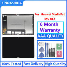 For Huawei MediaPad M5 lite 10 inch W19 AL10 BAH2-W09 LCD Display with fingerprint Touch Screen Digitizer Full Assembl 2024 - buy cheap