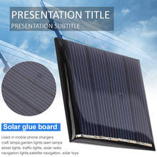 2-5.5v 40-120ma 0.22 -0.36w silício policristalino painel solar epóxi painel solar diy painel solar silicone brinquedo bateria iluminação 2024 - compre barato