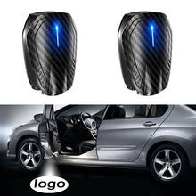 2 x Rechargeable Wireless Car Light  Door Decor Shadow LED Welcome Laser Projector Lamp Car Interior Light Accessories Ornaments 2024 - buy cheap