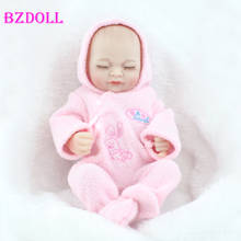 11 Inch Full Silicone Reborn Boy Girl Twins Doll Lifelike Soft Vinyl Mini Babies Child Birthday Gift Bonecas Bathe Toy 2024 - buy cheap