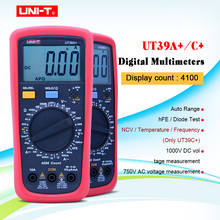 UNI-T UT39A +/C + VS UT39 серия Цифровой мультиметр Авто диапазон с ЖК-подсветкой Удержание данных тестер Multimetro 2024 - купить недорого