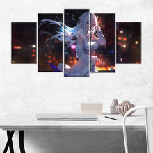 Casa Decor Poster con fotografías HD impresiones lona 5 piezas Modular Rem Re: La vida en un mundo diferente de cero artístico de Anime pintura marco 2024 - compra barato