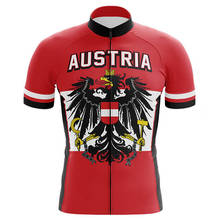 Camisa respirável para ciclismo profissional, roupas de mangas curtas para ciclismo mountain bike nova red austríaca verão 2024 - compre barato