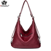 Bolsa de ombro feminina, bolsa grande de mão casual elegante de marca famosa, bolsa tote de couro macio para mulheres 2024 - compre barato